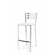 Connubia Calligaris Sgabello metallo ACE CB/1329 Struttura P309 mt. ACCIAIO SATINATO MONOSTRATO Sedile P16 pp GRIGIO OPACO