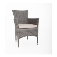 Amicasa Poltrona da Esterno Rattan Colore Grigio Monza
