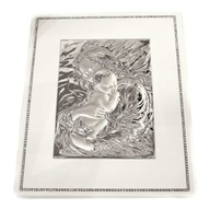 Geo's Quadro cm 30x36 Legno Bianco Maternità 1400/18L