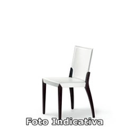 Cattelan Sedia Sharon F5 Faggio Tinto Ciliegio - Cuoio 68 Sabbia Cuciture Beige