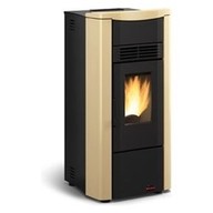 Stufa a Pellet Extraflame GIUSY Plus 2,4-8,0 kW Profondità 504 mm Pergamena