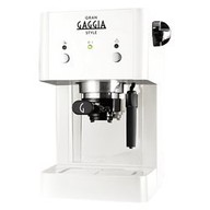 Macchina per Caffè Gaggia STYLE WHITE Macchina per caffè espresso manuale per Cialde di caffè E.S.E., Caffè macinato