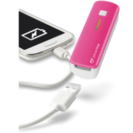 Cellular Line Power Charger POCKETCHGSMARTP Pink 2k MA dispon. verde