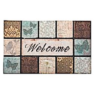 Giacomini & Gambarova Zerbino Deluxe Masterpiece Floral Blocks cm 45x75 Gomma riciclata 457512