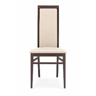 Connubia Calligaris Sedia legno soggiorno KELLY CB/1650-S Struttura P128 fg. WENGÉ Sedile G8L Ekos NOISETTE