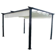 Amicasa Pergola Misure metri 3x4 Alluminio Colore Ecrù G199