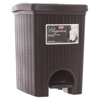 Stefanplast Pattumiera da bagno Plastica riciclabile al 100% 20 Lt Moka 30801