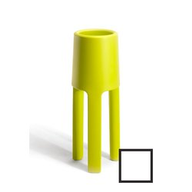 Plust Vaso in Polietilene Sepio Altezza 120 cm Bianco C2 Indoor/Outdoor 6220-C2