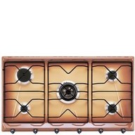 Piano cottura tipo Gas Smeg SRV596TF5 con 5 zone di cottura con larghezza di 90 cm di colore Altri colori