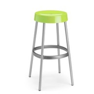 Scab Design Sgabello gim h.80 - verde pistacchio gambe alluminio - seduta polipropilene 2300__51