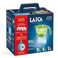 Laica Caraffa filtrante colorata + 3 cartucce Biflux + 1 orologio ad acqua J999O