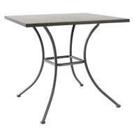 Amicasa Tavolo da Esterno Ferro 80 cm 80 cm Nero Carpi Art 17