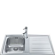 Lavello Smeg LEH861D una vasca in Acciaio inox da 860 mm
