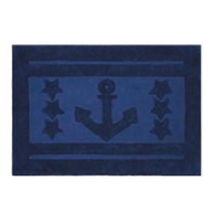 Spirella Tappeto da bagno in tessuto cotone cm 60x90 Blu Navy 10.17660