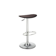 Connubia Calligaris Sgabello metallo SWING CB/1342 Struttura P77 mt. CROMATO Sedile 463 rigen.cuoio CAFFÈ