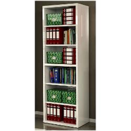 Composad Libreria componibile per ufficio colore laccato b.co 80X220X36