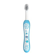 Spazzolino Chicco azzurro setole extra soft a forma conica 06958.200