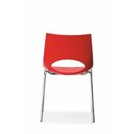 Connubia Calligaris Sedia home office CONGRESS CB/1272 Struttura P95 mt. ACCIAIO SATINATO Sedile P900 pp TORTORA OPACO