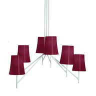 Foscarini Lampada Birdie 6 Sospensione Amaranto 900x590x2860 mm max attacco E27 2210076 65