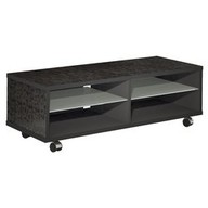Mobile TV Munari linea Matera MT115 Nero / Bianco max dimensione TV 47”(119 cm) portata massima 50 Kg con 2 mensola/e 