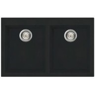 Lavello Smeg VZ3434N Nero 2 vasche in Antibatterico. Antigraffio
