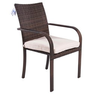 Amicasa Poltrona Riccione Impilabile Pvc alluminio Caffe'