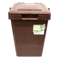Mattiussi Ecologia Pattumiera Plastica 100% riciclabile 25 Lt Marrone MiniMax 19007