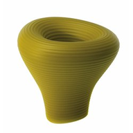 Plust Vaso in Polietilene Tambo Altezza 73 cm Giallo Curry Indoor/Outdoor 6222-C9