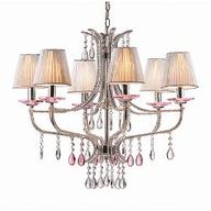 B2 Light Lampada a sospensione D 680 x H min 620 / max 1150 mm 6 x 40W E14 IP20 Argento 0354722