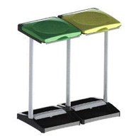 Mongardi Portarifiuti 2 coperchi Per sacchi da litri 80-100 7415c99
