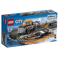 Costruzioni Lego Trasporta motoscafo 4 X 4 City 60085