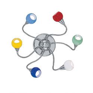 B2 Light Lampada da soffitto D 800 x H 90 mm 6 x 40W E14 IP20 CROMO 0354195
