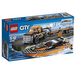 Costruzioni Lego Trasporta motoscafo 4 X 4 City 60085