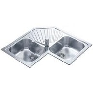 Lavello Smeg LP2A 2 vasche forma del lavello rettangolare in acciaio inox satinato da 830 mm