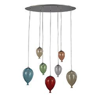 B2 Light Lampadario a Sospensione L 800 x H min 500 / max 1350 x P 300 mm 7 x 40W G9 / 240V IP20 Cromo 0500624