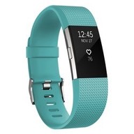 Smartband con Cardiofrequenzimetro Fitbit Charge 2 (Large) Impermeabile Sì Nero, Blu FB407STELEU