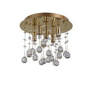 B2 Light Lampada da soffitto D 260 x H 200 mm 5 x 40W G9 / 240V IP20 Oro 0500274