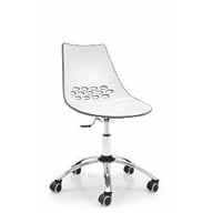 Connubia Calligaris Sedia home office JAM CB/623 Struttura P77 mt. CROMATO Sedile P799-P12P abs BIANCO/SKY BLUE LUCIDO