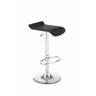 Connubia Calligaris Sgabello metallo MAMBO CB/1340 Struttura P77 mt. CROMATO Sedile 474 rigen.cuoio BIANCO OTTICO