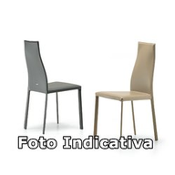 Cattelan Sedia Kaori 45x52x95h Cuoio 87 Super Natural Cuciture Beige