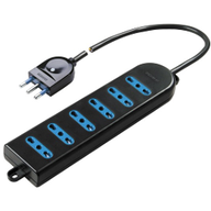 Polypool Multipresa da tavolo 6 uscite 10/16A nera 391.2