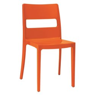 Scab Design Sedia sai arancio - ignifuga polipropilene - iniezione a gas 2275_IG_30