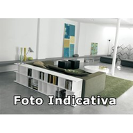 Cattelan Libreria Wally 125x26x62h - B Legno Gf50 Goffrato Oyster