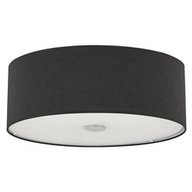 B2 Light Lampada da Soffitto D 500 x H 180 mm 4 x 60W E27 Nero
