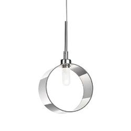 B2 Light Lampada a sospensione D 150 x H min 340 / max 1350 mm max 1 x 40W G9 / 230V IP20 Cromo 0399209