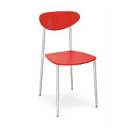 Connubia Calligaris Sedia metallo cucina GRAFFITI CB/1413 Struttura P94 mt. BIANCO OTTICO OPACO Sedile P94 pp BIANCO OTTICO OPACO