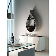 Cattelan Libreria Drop 70x23x121h Inox - Op17 Nero Opaco