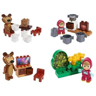 Costruzioni Smoby Set base Masha e l'orso 800057090