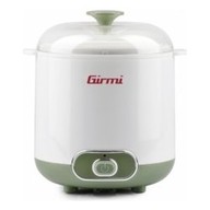 Yogurtiera Girmi YG02 produzione di 1,5 lt di Yogurt a ciclo con tasto on/off e di colore Bianco Verde