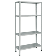 Bizzotto Minieuro kit scaffale metallo 75x30x150 cm grigio E550G